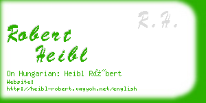 robert heibl business card